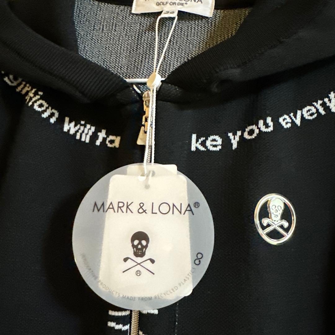 週末セール☆新品未使用☆MARK&LONA ニット パーカー S ブラック
