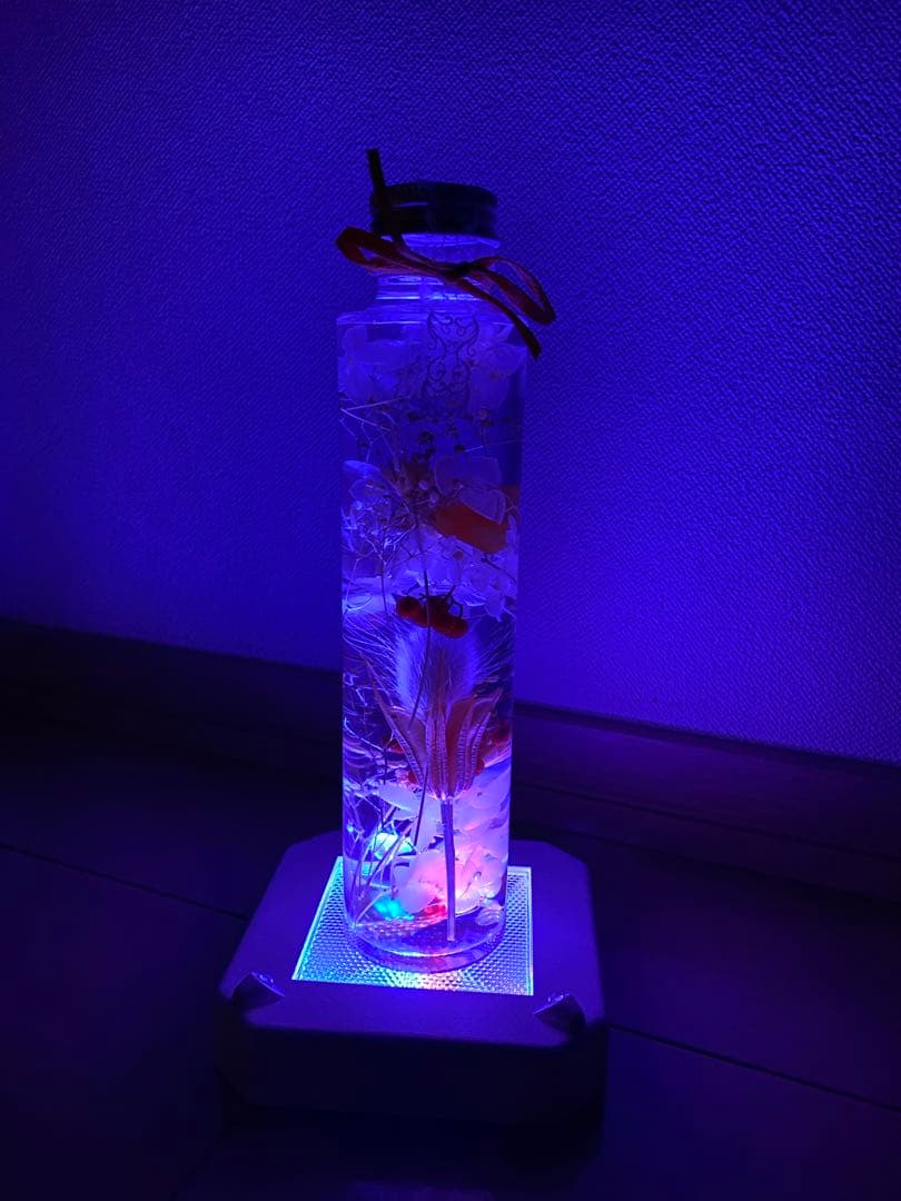 ハーバリウムトールテコラとペーパーナノLEDディスプレイライト