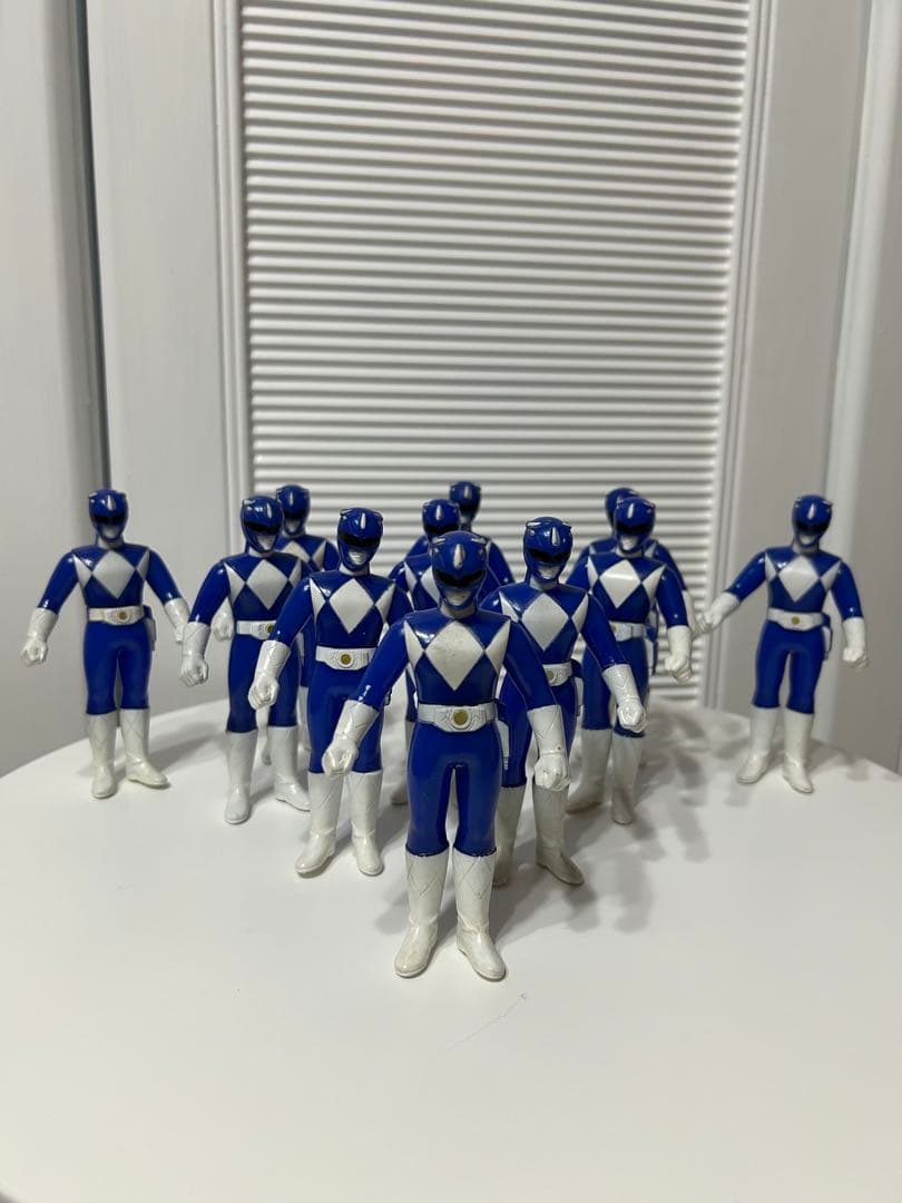 未使用☆難あり ジュウレンジャー☆トリケラレンジャー☆ソフビ当時物バンダイ12点