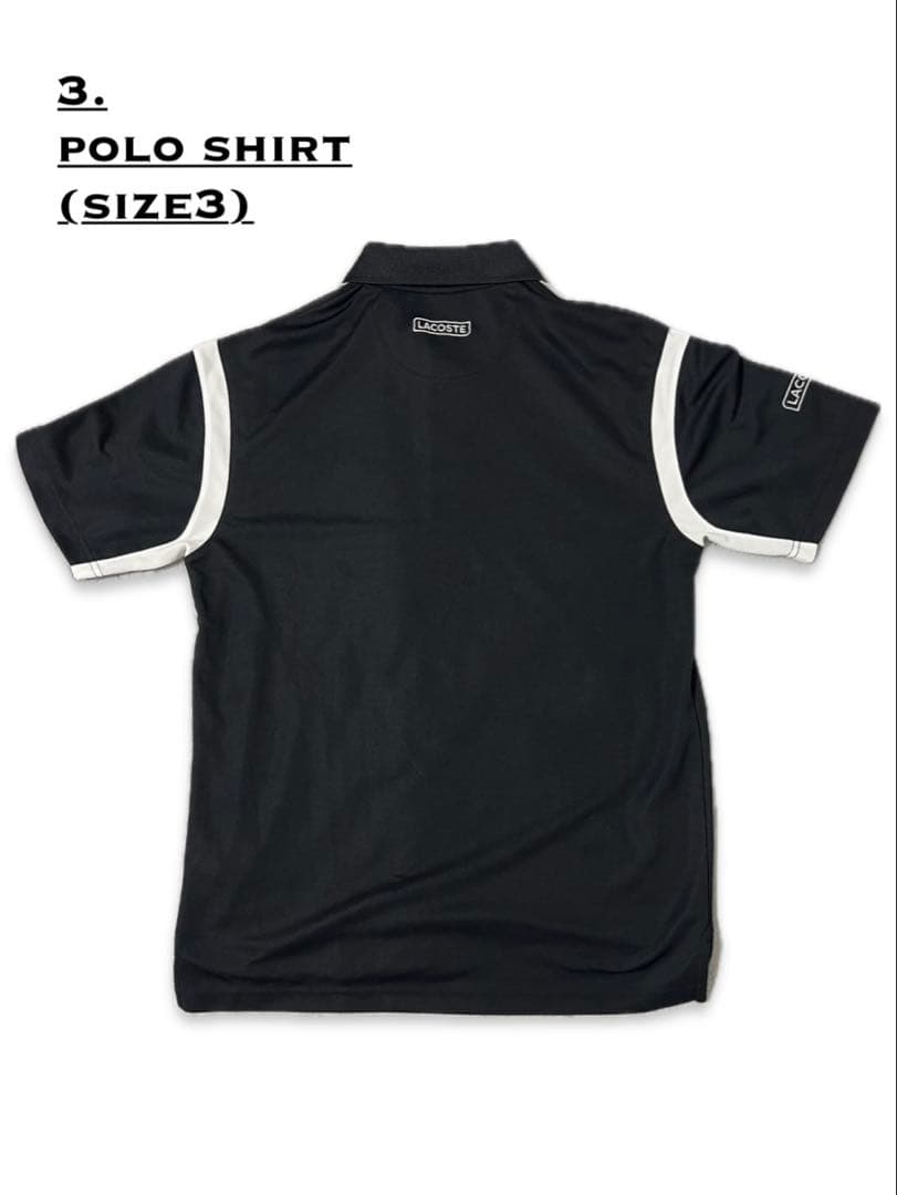 【LACOSTE】 3. POLO SHIRT (size3) RODDICK