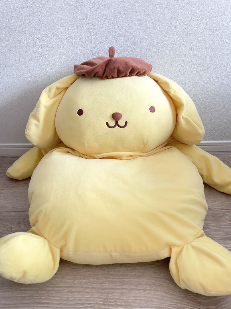 レア商品　サンリオ　ポムポムプリン　座椅子　ビーズクッション