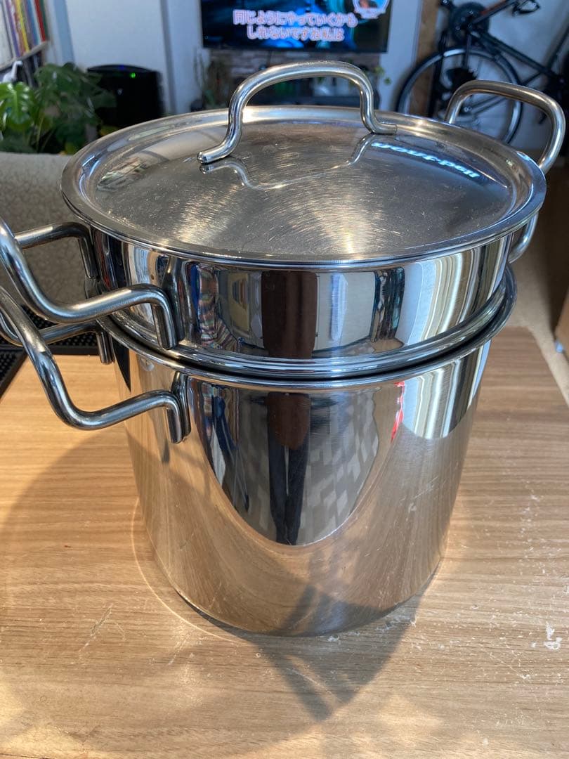 ジオ・プロダクト パスタポット 21cm GEO-21P 日本製 IH対応 中古