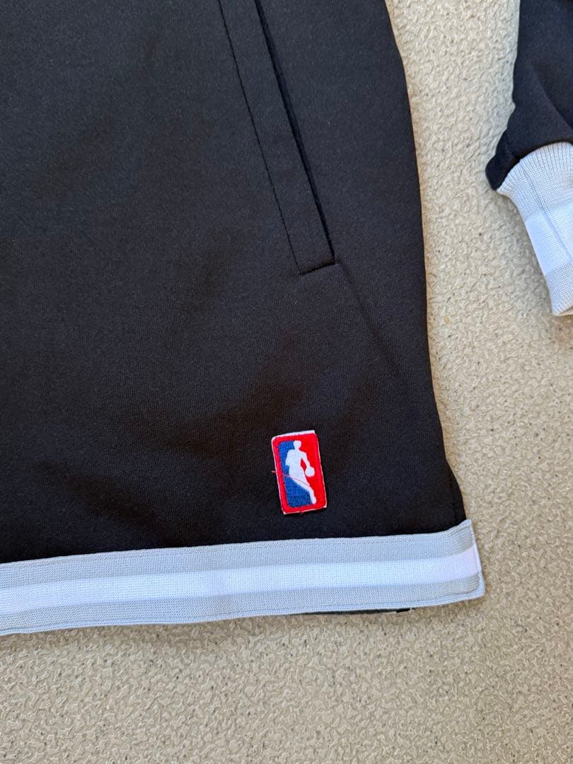 NBA ブラック トラックジャケットパンツ希少センタープレスフレア90s80s