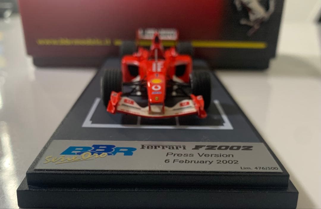 ミニカー 1/43 BBR Ferrari F2002 Press Version #1