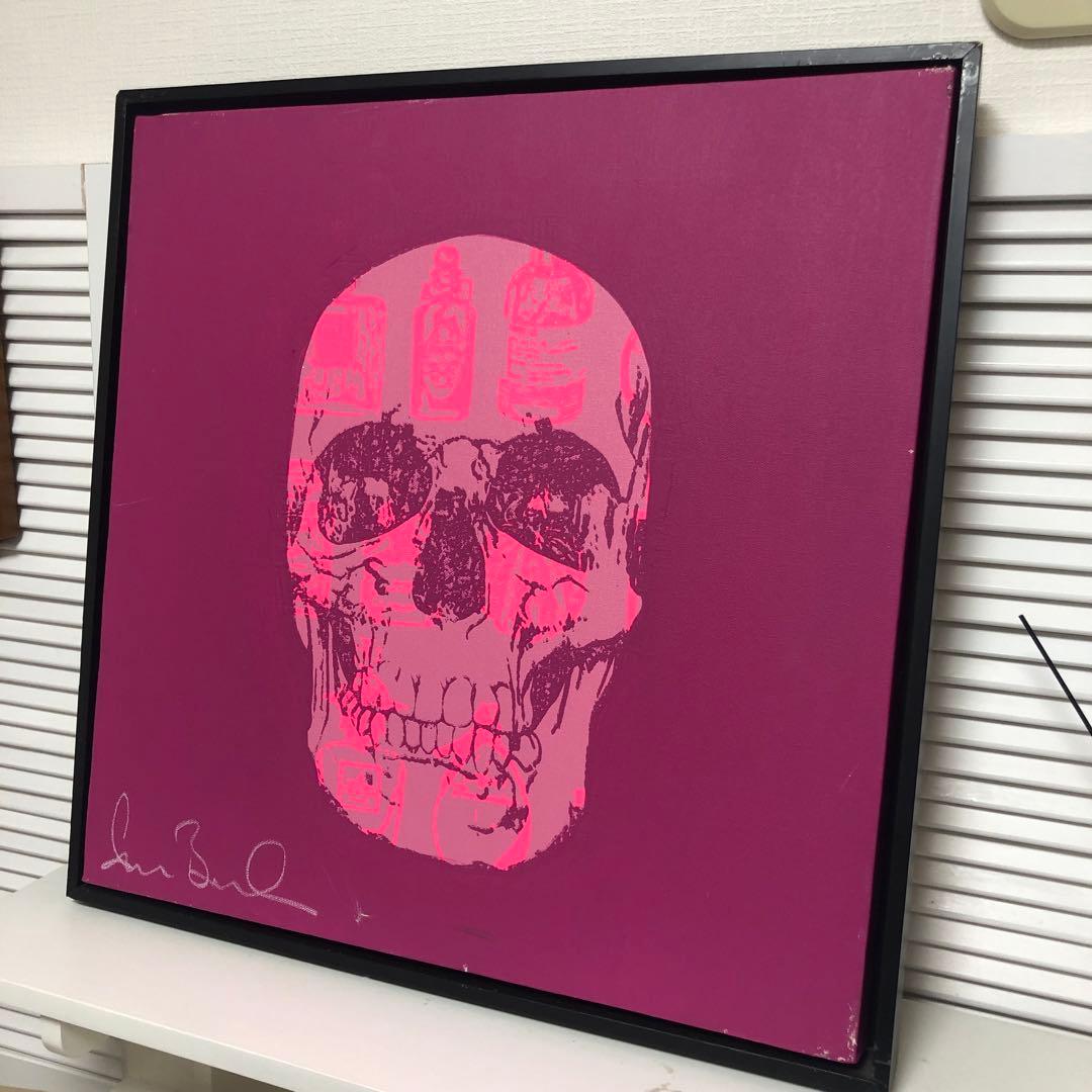 シェーンボーデン Shane Bowden スカル サイン入り 絵画