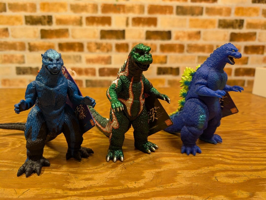 ゴジラ　フィギュア　ムービーモンスター　ゴジラアート展　3体セット