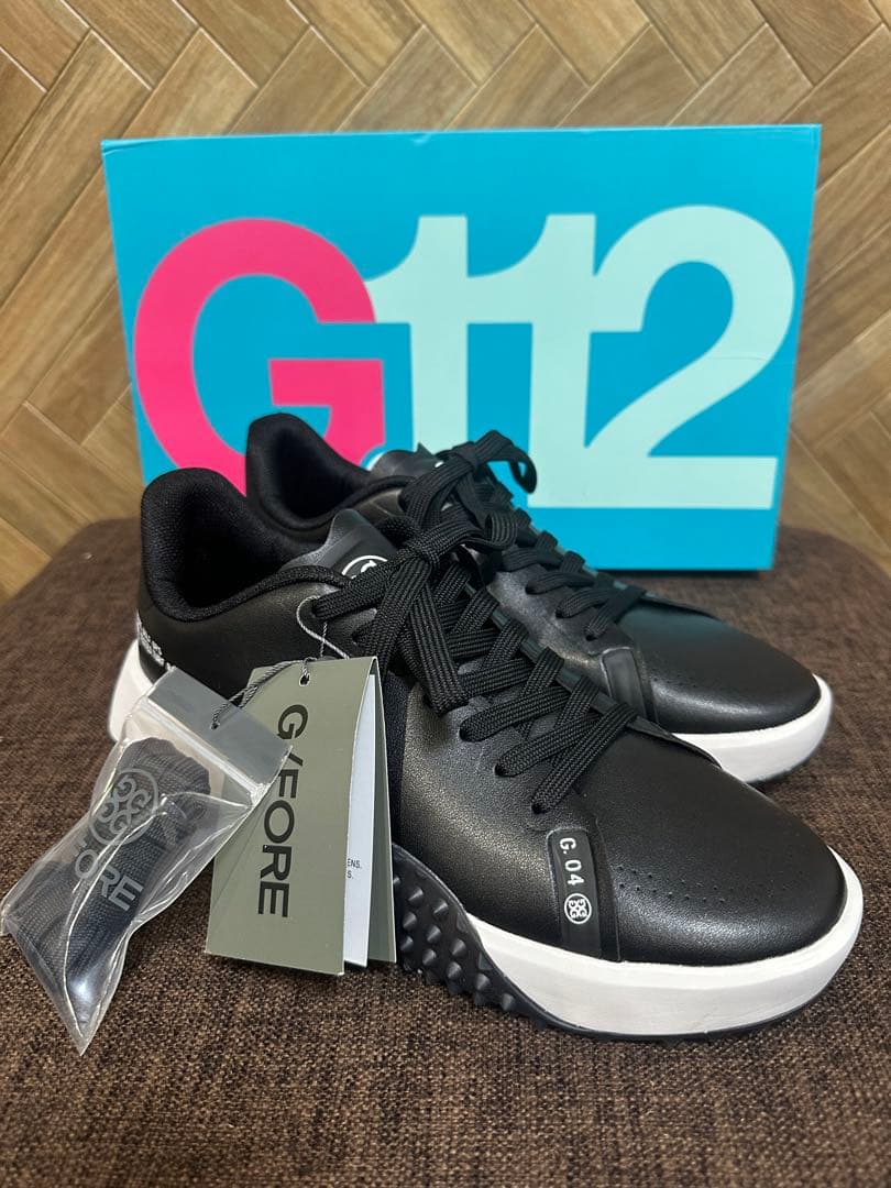 新入荷G/FOREメンズシューズG.112 ブラック×ホワイトsize27㎝
