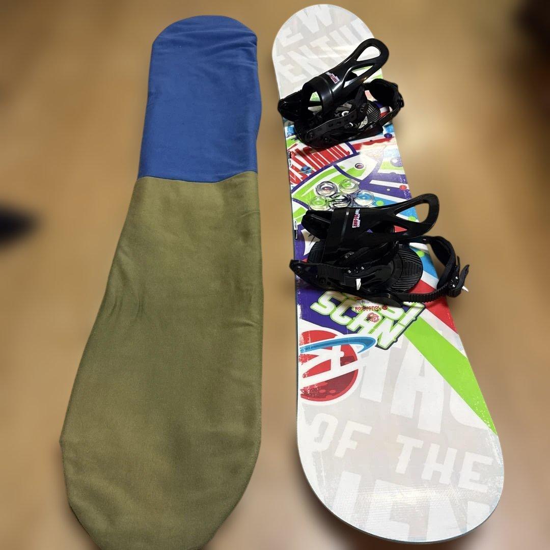 1回使用 キッズスノーボード 130cm ROSSIGNOL ×バイン×カバー