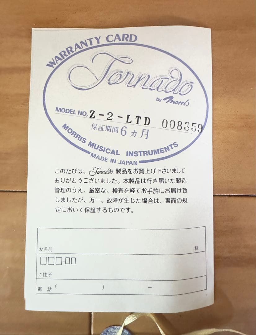Tornado アコースティックギター 青 ギターケース付き