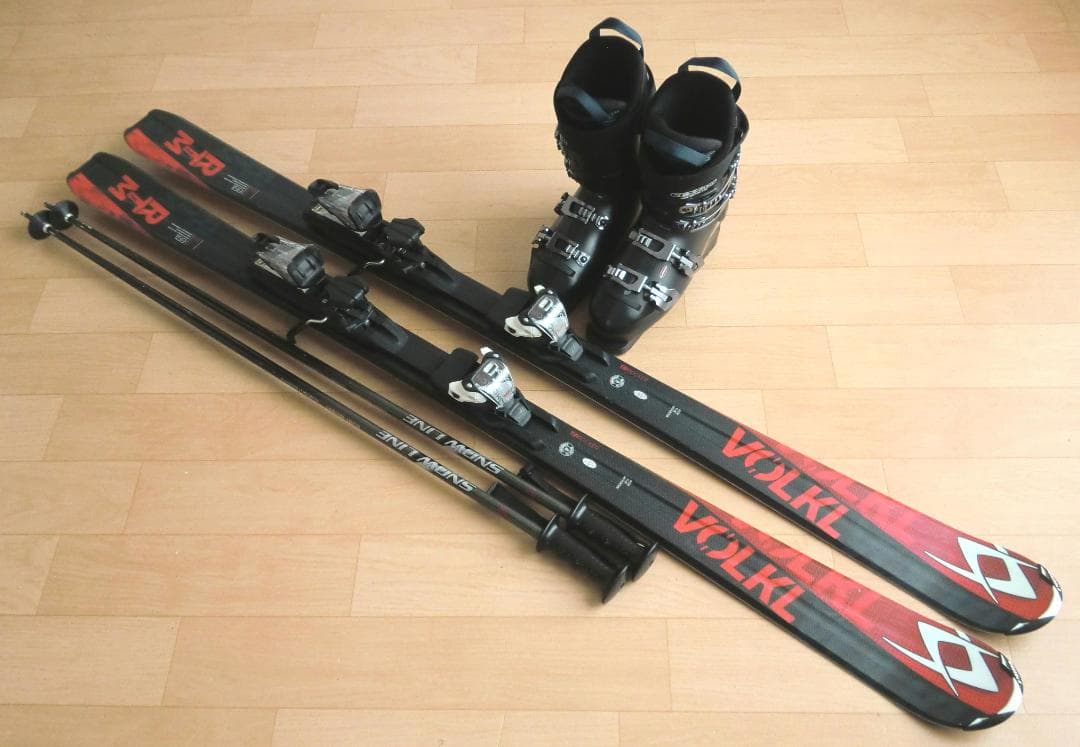 ■送料無料■VOLKL■メンズスキーセット■板159靴26-26.5■メンテ付■