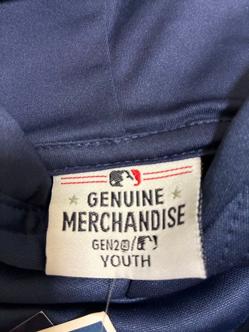 BOSTON RED SOX フード付きパーカー　ボーイズ XL ネイビー