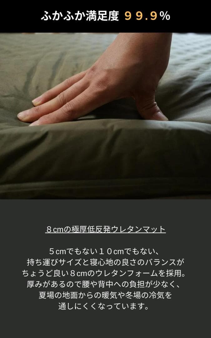 【ワイドサイズ77cm】ヴェントラクス インフレータブルマット ワイド ブラック