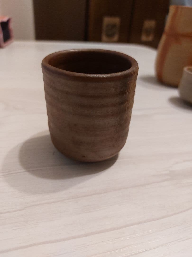 備前焼 遺作20品のうちの１品 木村隆男遺作 ぐい呑み３品セット