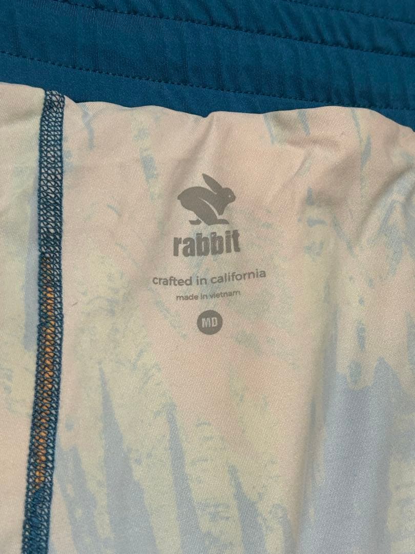【極美品】 rabbit ラニングショーツ ショートパンツ M ブルー トレラン