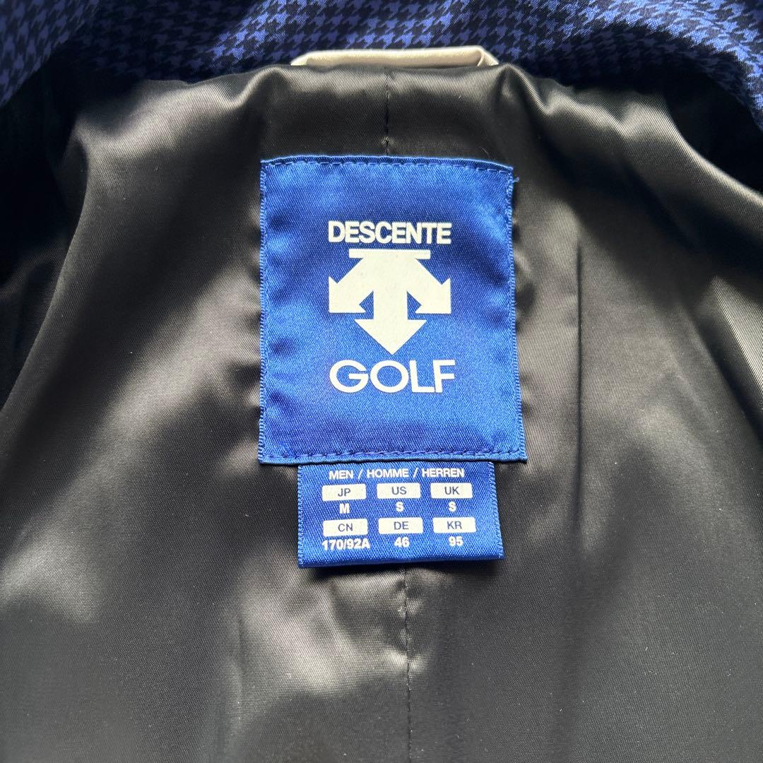DESCENTE GOLF ジャケット Mサイズ ホワイト/ネイビー
