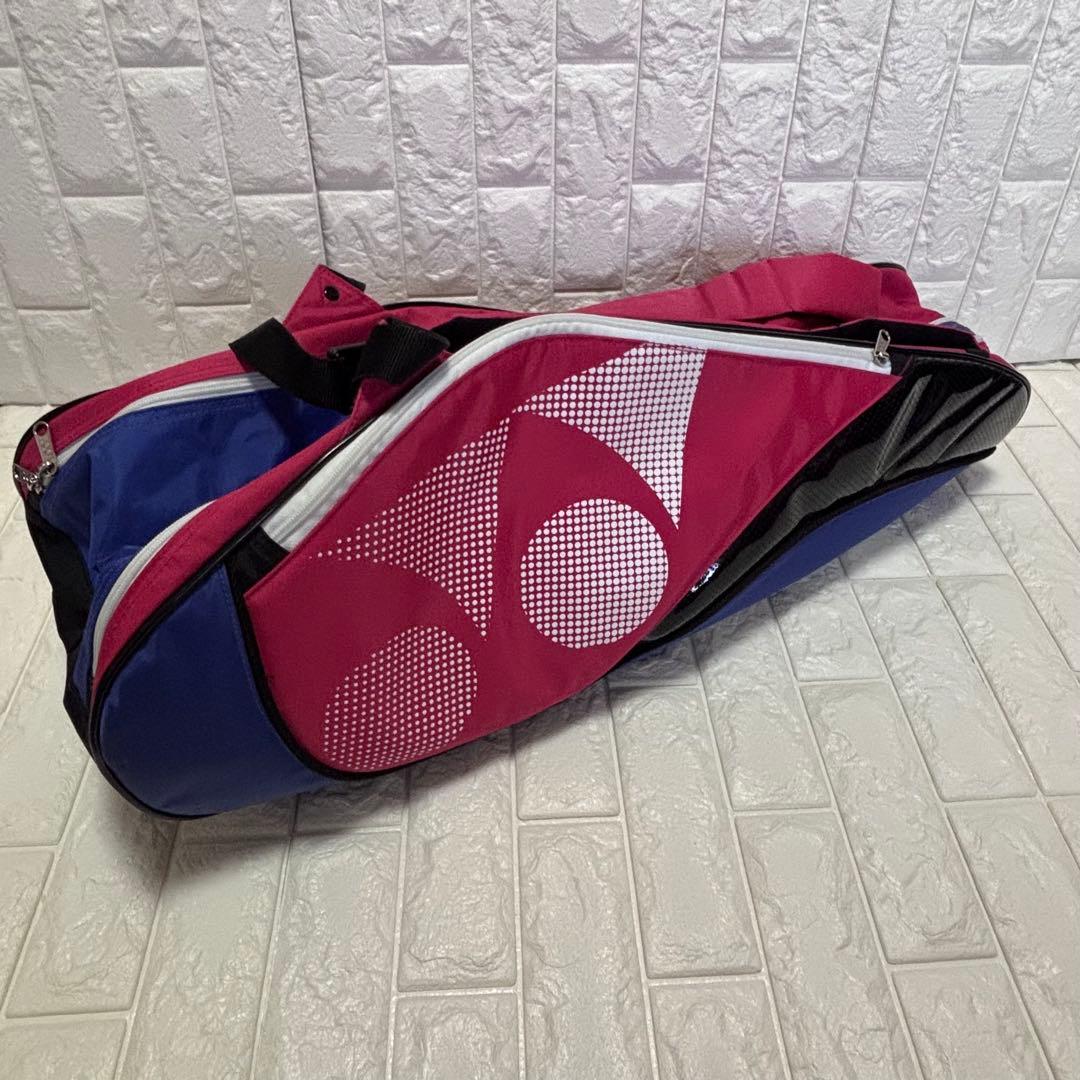 美品 YONEX バドミントン テニス ラケットバッグ ピンク ブルー