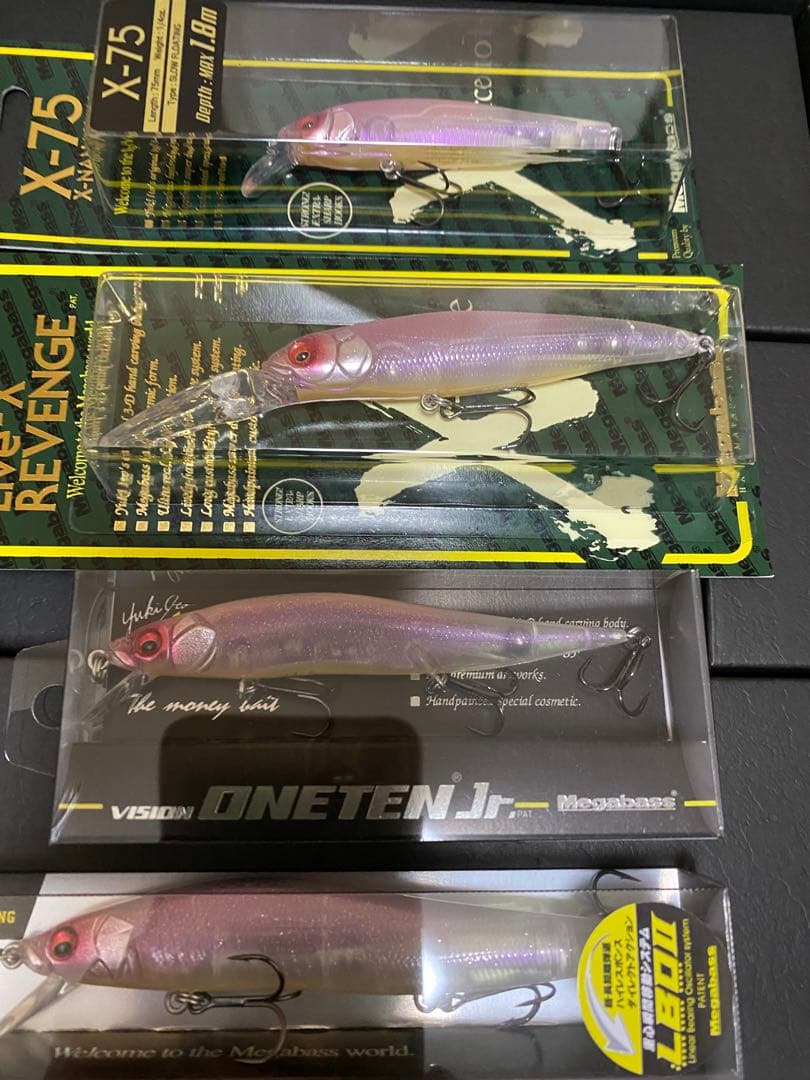 Megabass GLS SPAWN CHERRY ルアー4点セット