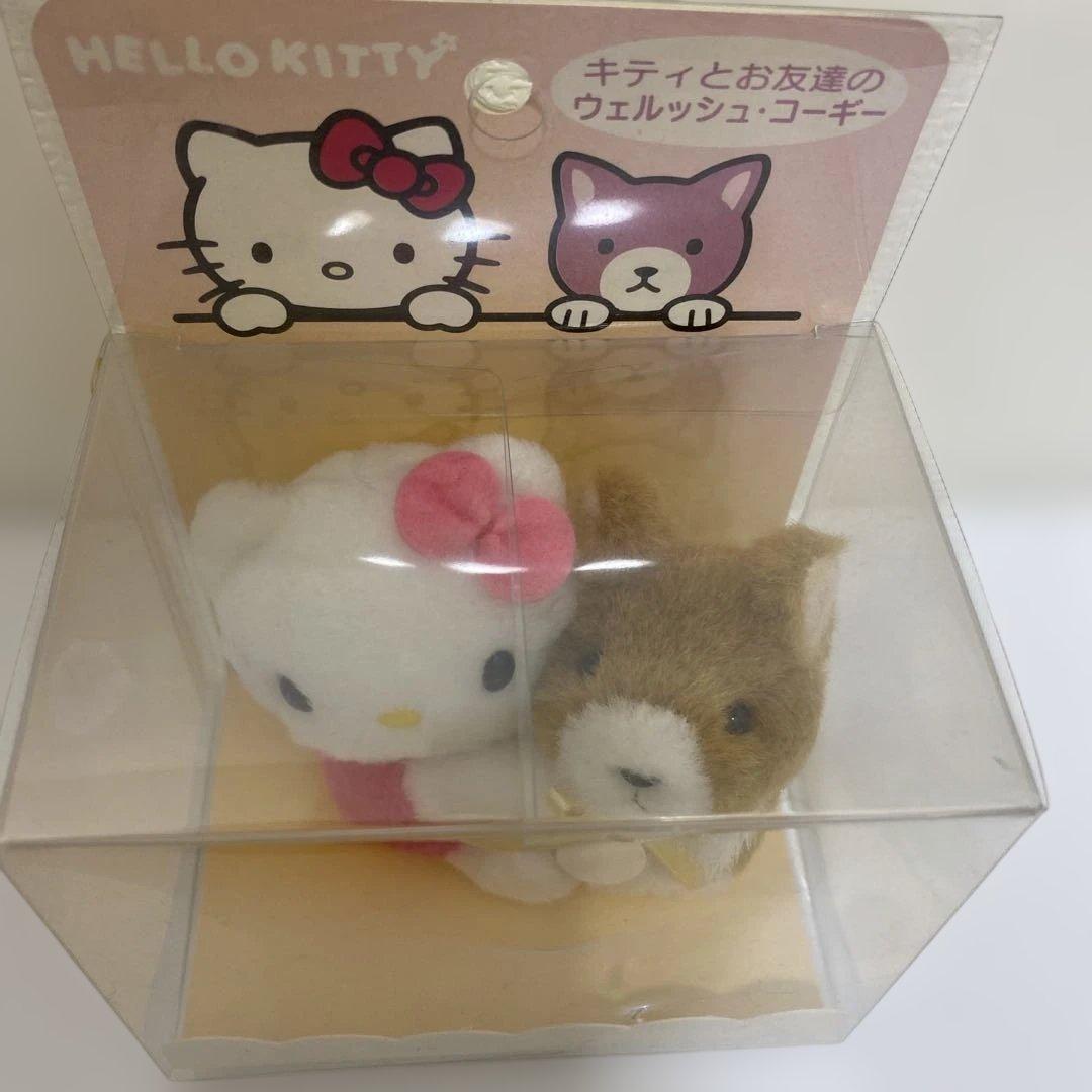 希少 箱付未開封 キティとお友達 ウェルシュコーギー ぬいぐるみ 2002年 犬