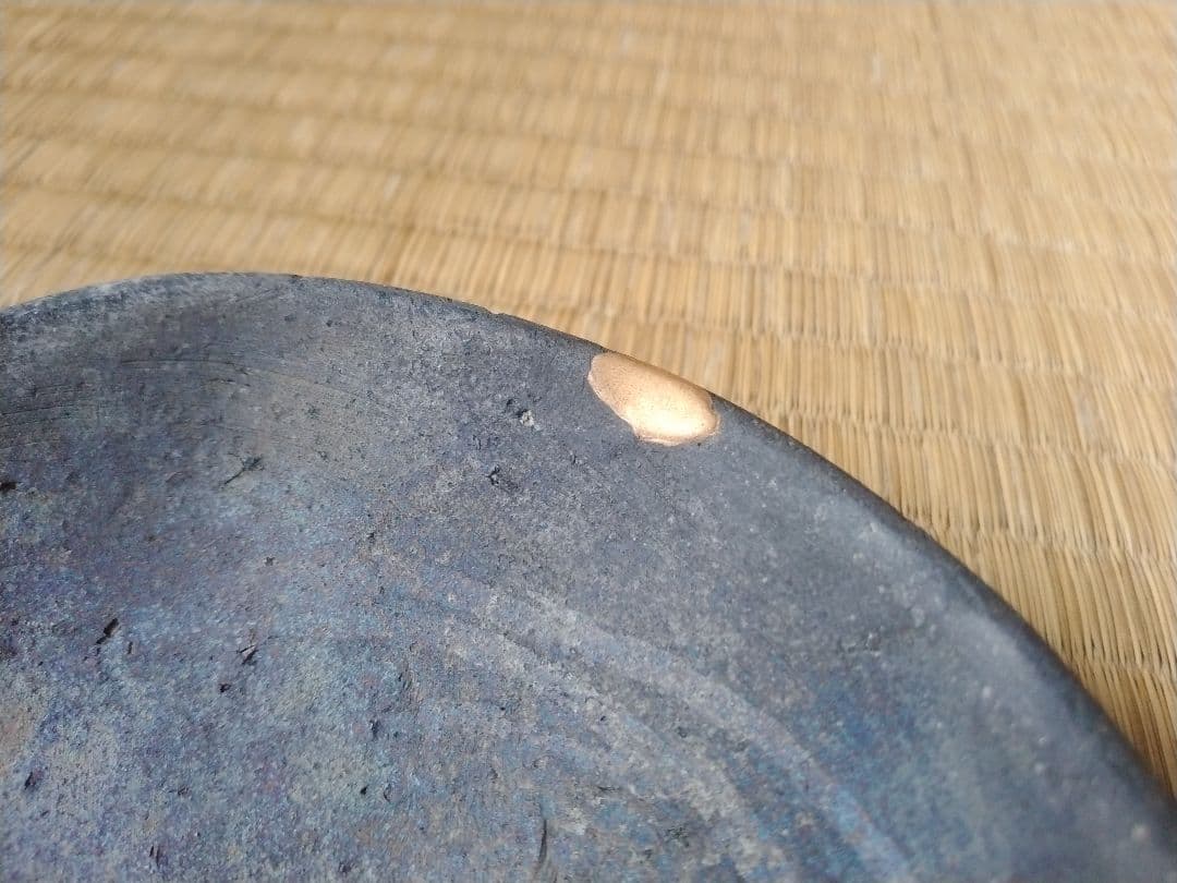 平安～鎌倉時代　瓦器小皿　骨董　古美術　発掘品　黒色土器　酒器　茶道具