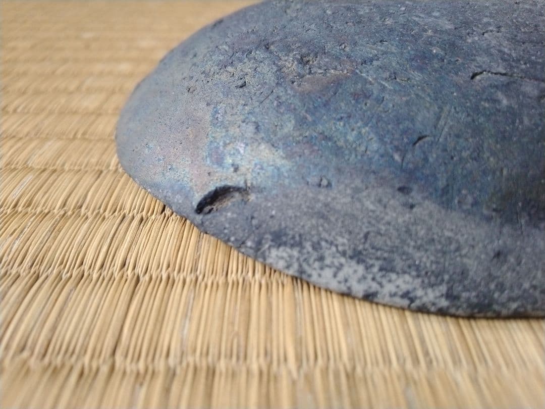 平安～鎌倉時代　瓦器小皿　骨董　古美術　発掘品　黒色土器　酒器　茶道具