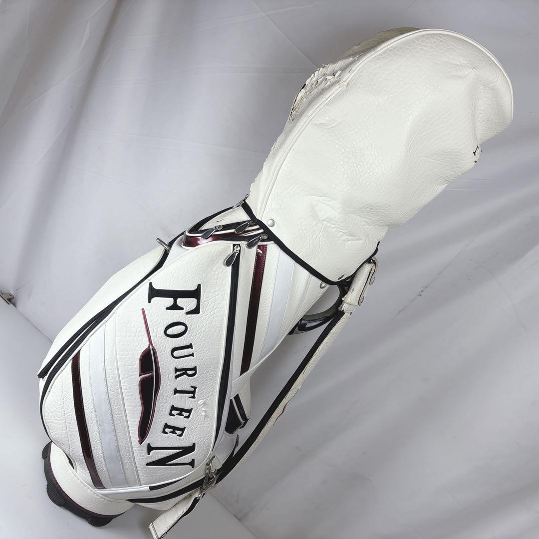 FOURTEEN フォーティーン キャディバッグ ゴルフバッグ 5分割 ホワイト