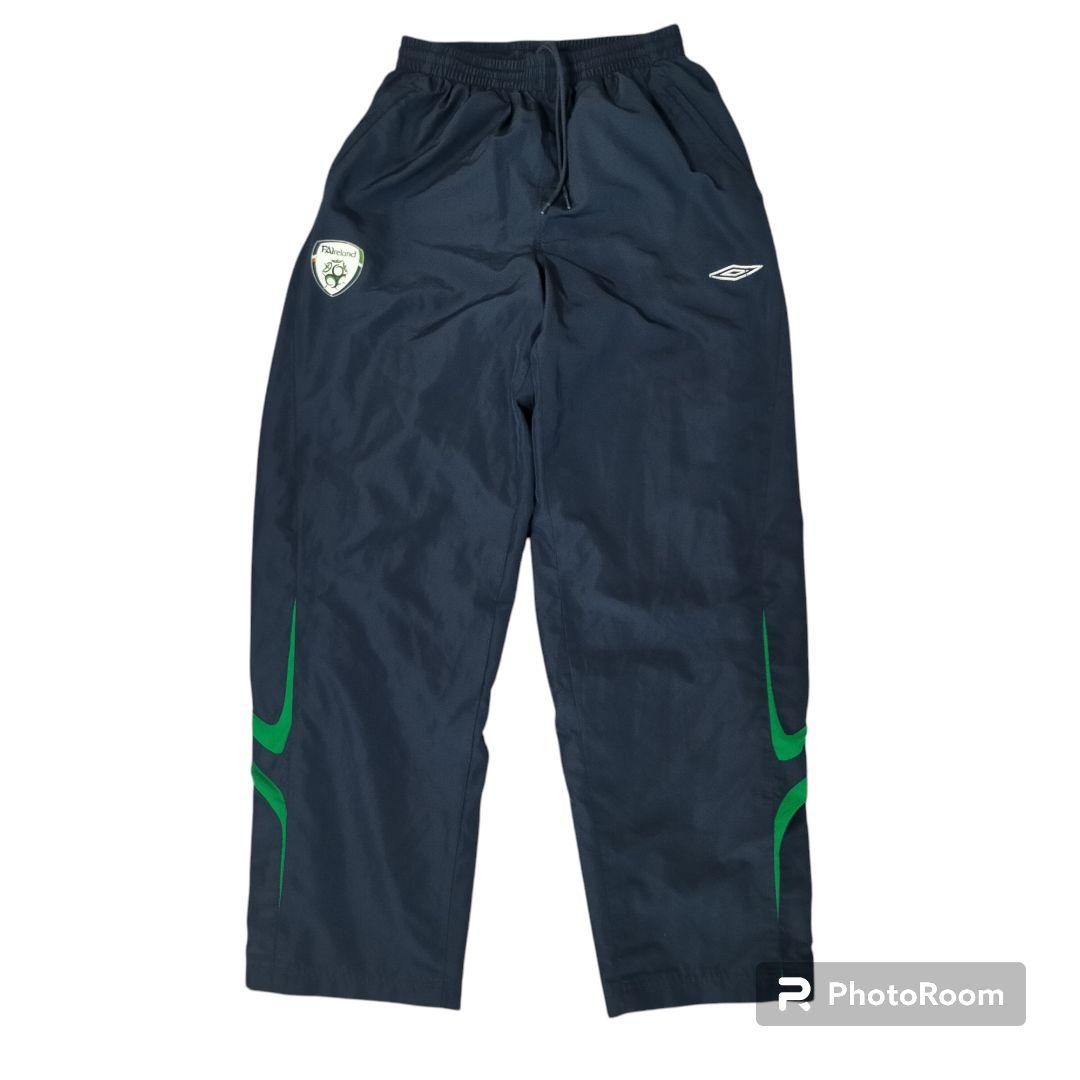 アンブロ UMBRO アイルランド 代表 ナイロン パンツ ワイド 90s L
