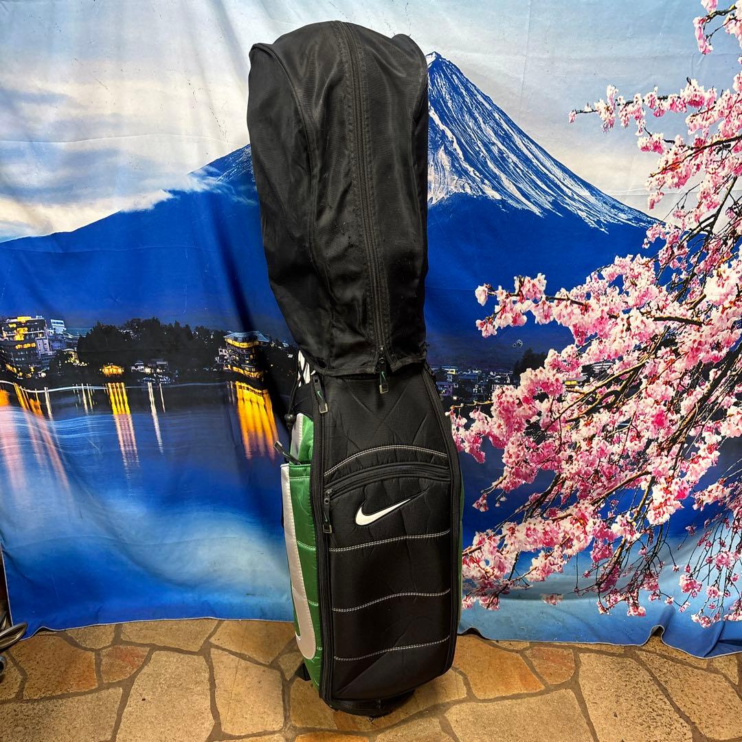 寶BX-1199 NIKE ナイキ カート式 キャディバッグ ブラック/グリーン