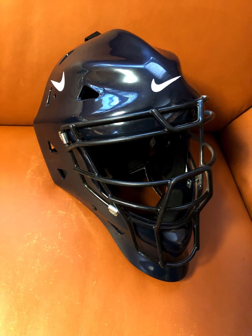 新品★最高級 アメリカ限定プロ大学リーグ選手向発売品NIKEキャッチャーマスク紺