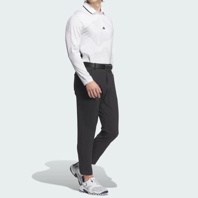 【85】秋冬 定価17,600円 アディダス ゴルフ 防風 アンクルパンツ 黒