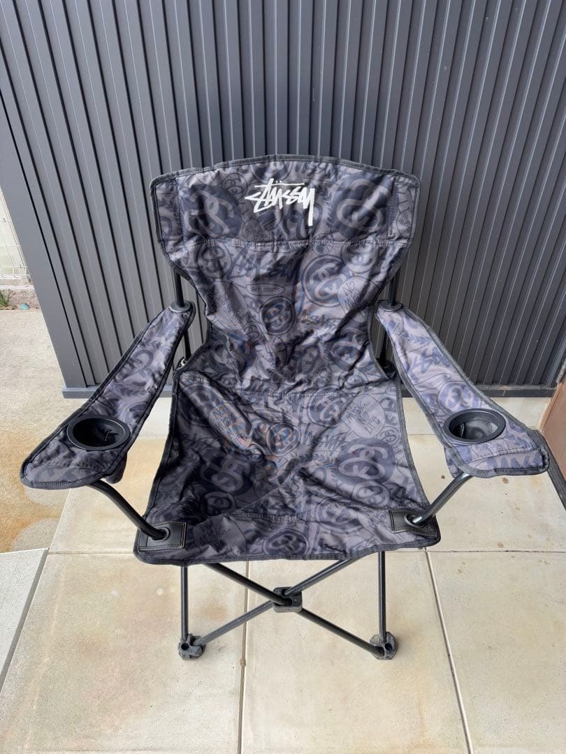 stussy チェア　タワレコ　コールマン　フェス　キャンプ　椅子　いす　イス