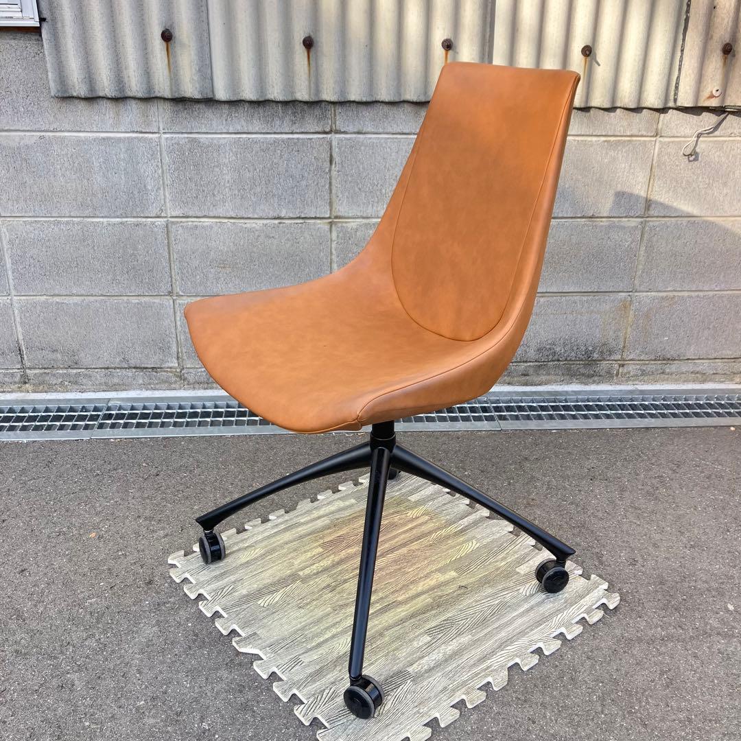 相合家具 EMAシリーズ ミーティングチェア ブラウン