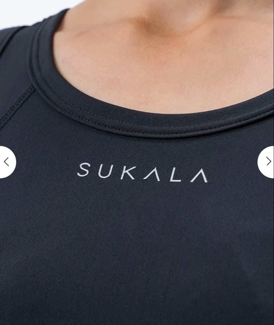 SUKALA モーションバランス　ショートタンクトップ　ブラック　Sサイズ