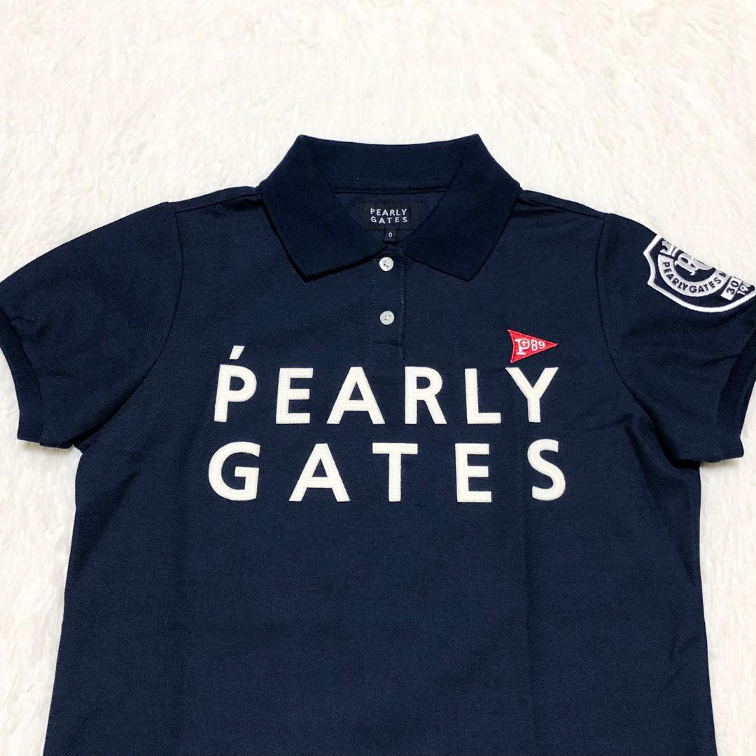 新品未使用タグ付き♪PEARLY GATES 30周年ポロシャツ ネイビー 0