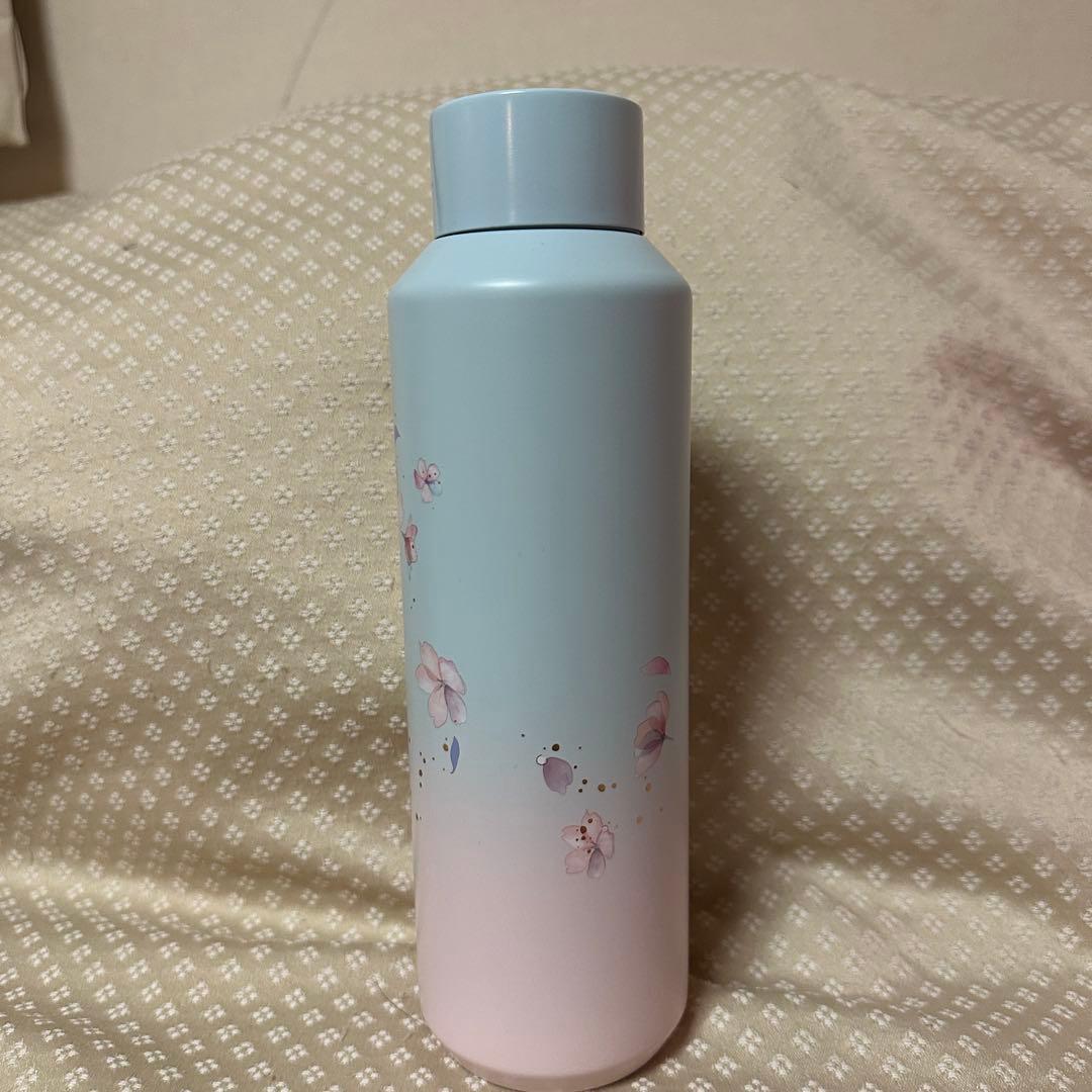 SAKURA2025 ステンレスボトル　ペールブルーグラデーション　591ml