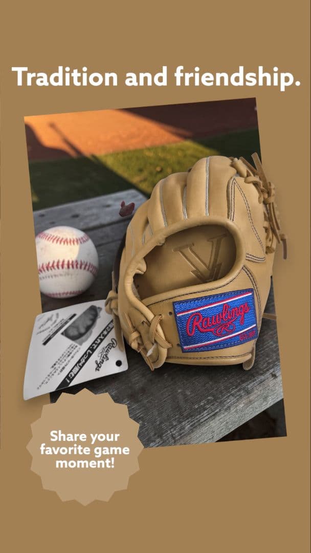 Rawlings 軟式グローブ ベージュ 右投げ用