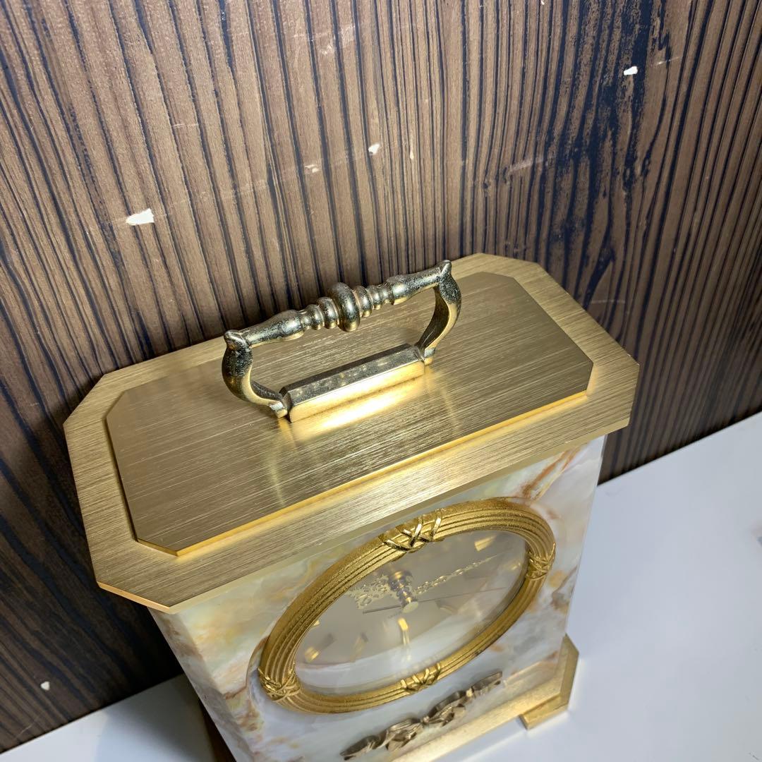 CITIZEN 大理石 ハンドル付き置時計