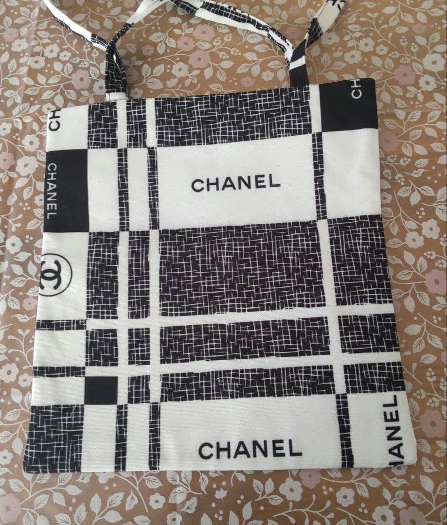 CHANEL チェック柄 トートバッグ　ノベルティ