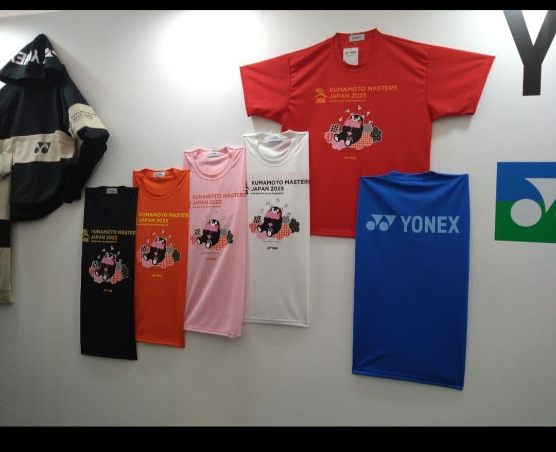 YONEX ヨネックス クマモトマスターズオープン 2025 くまモン Tシャツ