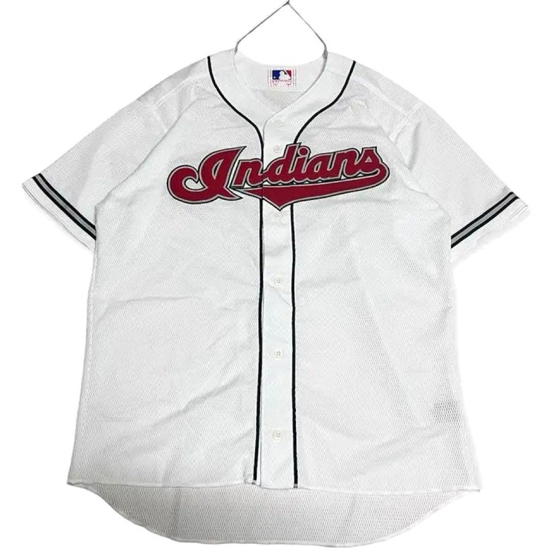 【未使用廃盤品】日本製MLB インディアンズ 刺繍ロゴ ユニフォーム公式生産終了