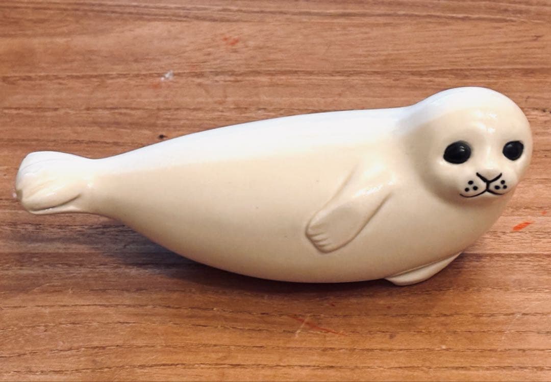 リサラーソン 置物 アザラシ 16cm Lisa Larson 陶器・北欧