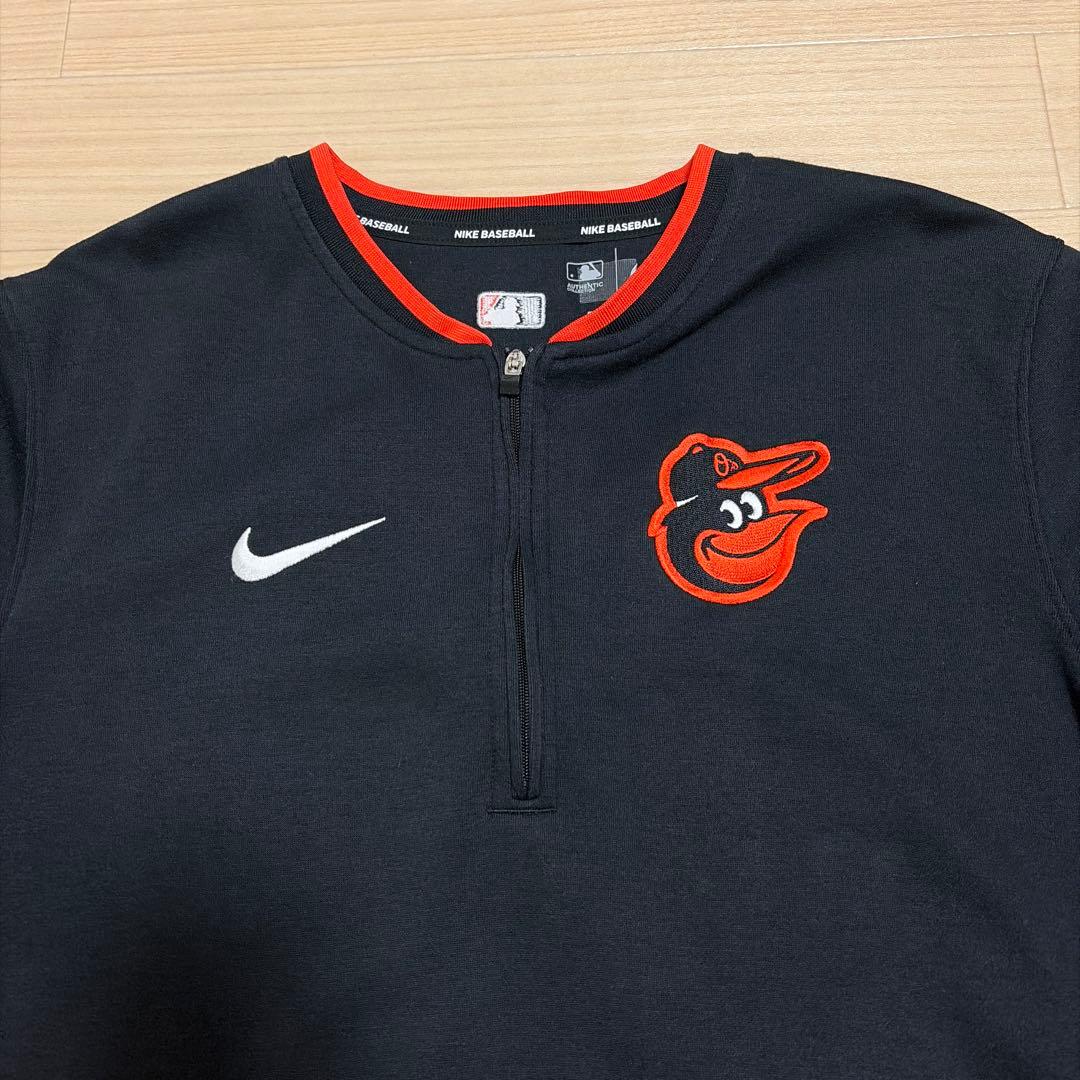 ほぼ未使用 ナイキ MLB オリオールズ DRY-FIT ウォームアップ ウェア