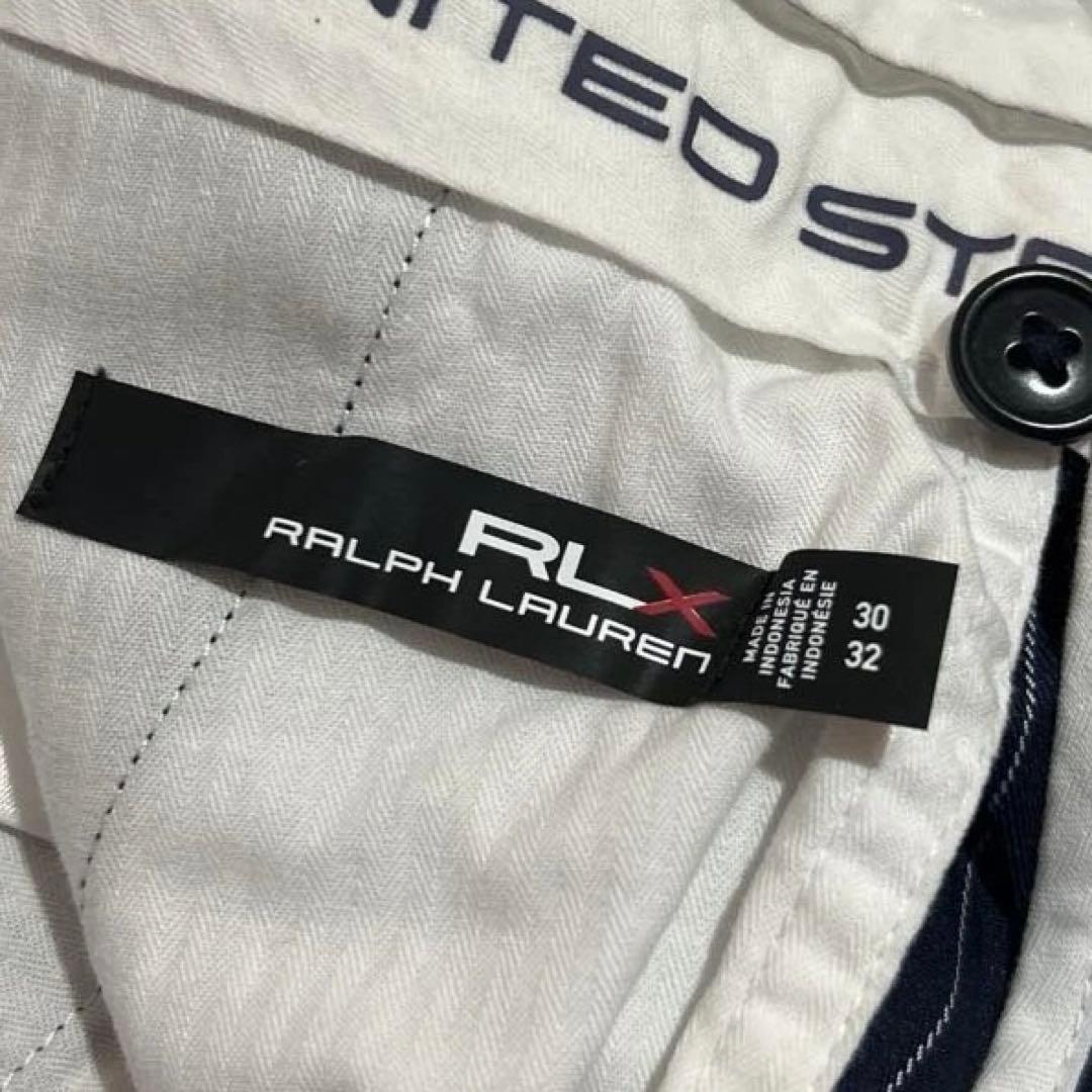 美品☆RLX ラルフローレン　ストライプ　ゴルフパンツ　ネイビー　フォーマル