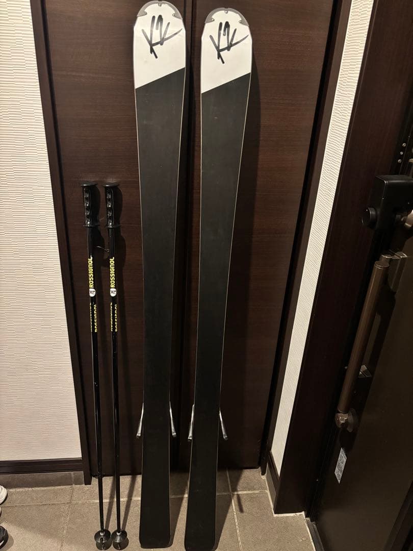【K2 】【Beluved 】スキー板 【163㎝】【美品】ロシニョールポール