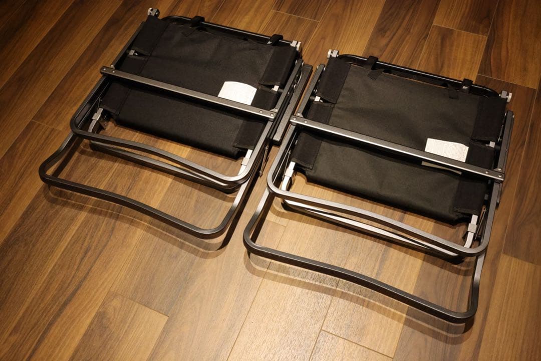 1度使用のみゼインアーツ LADE CHAIR レードチェアブラック 2脚セット
