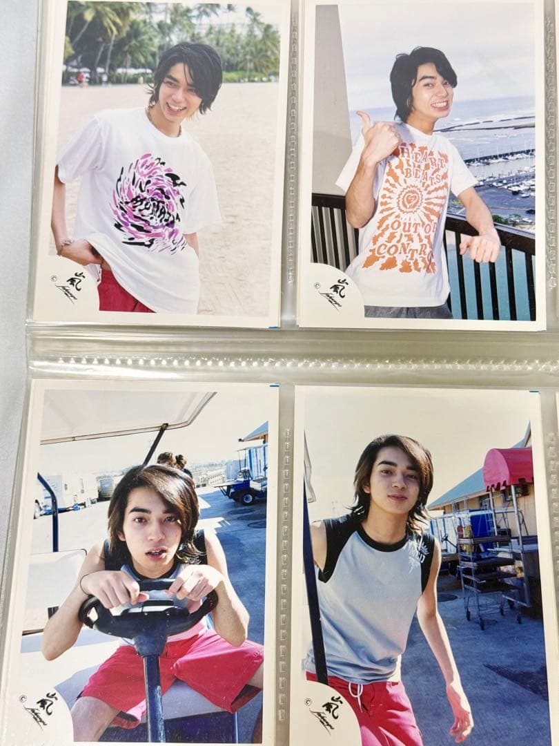 【希少品】嵐　松本潤　公式写真　旧嵐ロゴ　デビュー初期