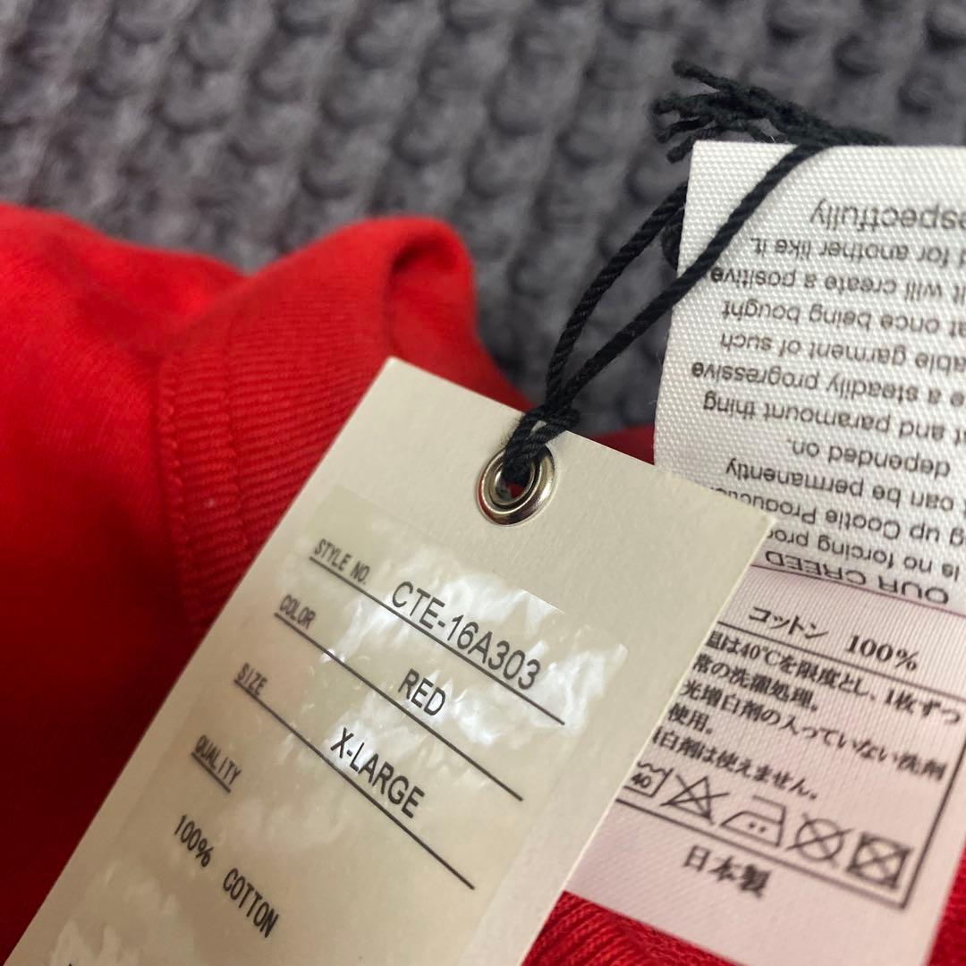 クーティー COOTIE フットボールシャツ NFL XL 赤 日本製 新品