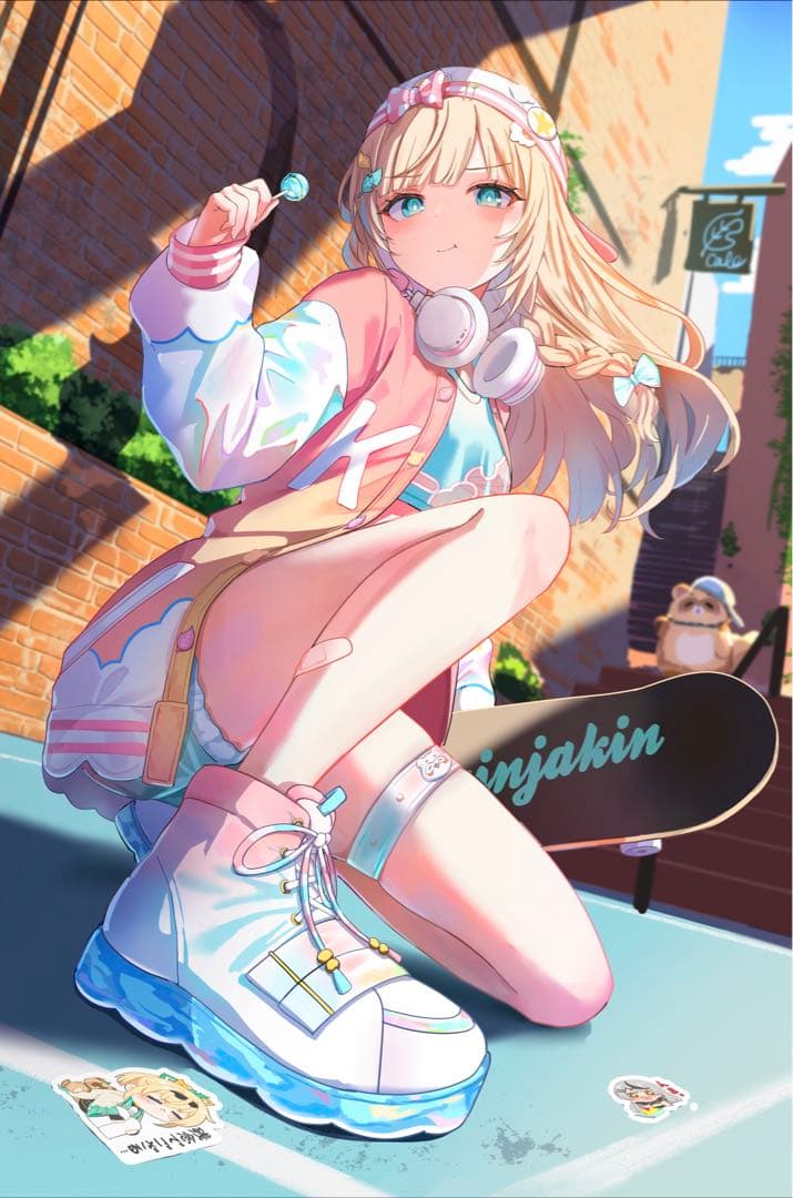 C105 茶々蔵 ホロライブ　風真いろは　 B2タペストリー　コミケ