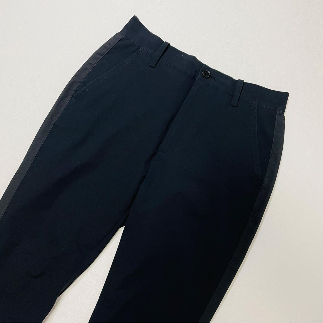 6772【美品】TFW49 サイドメッシュ　ストレッチパンツ　ブラック