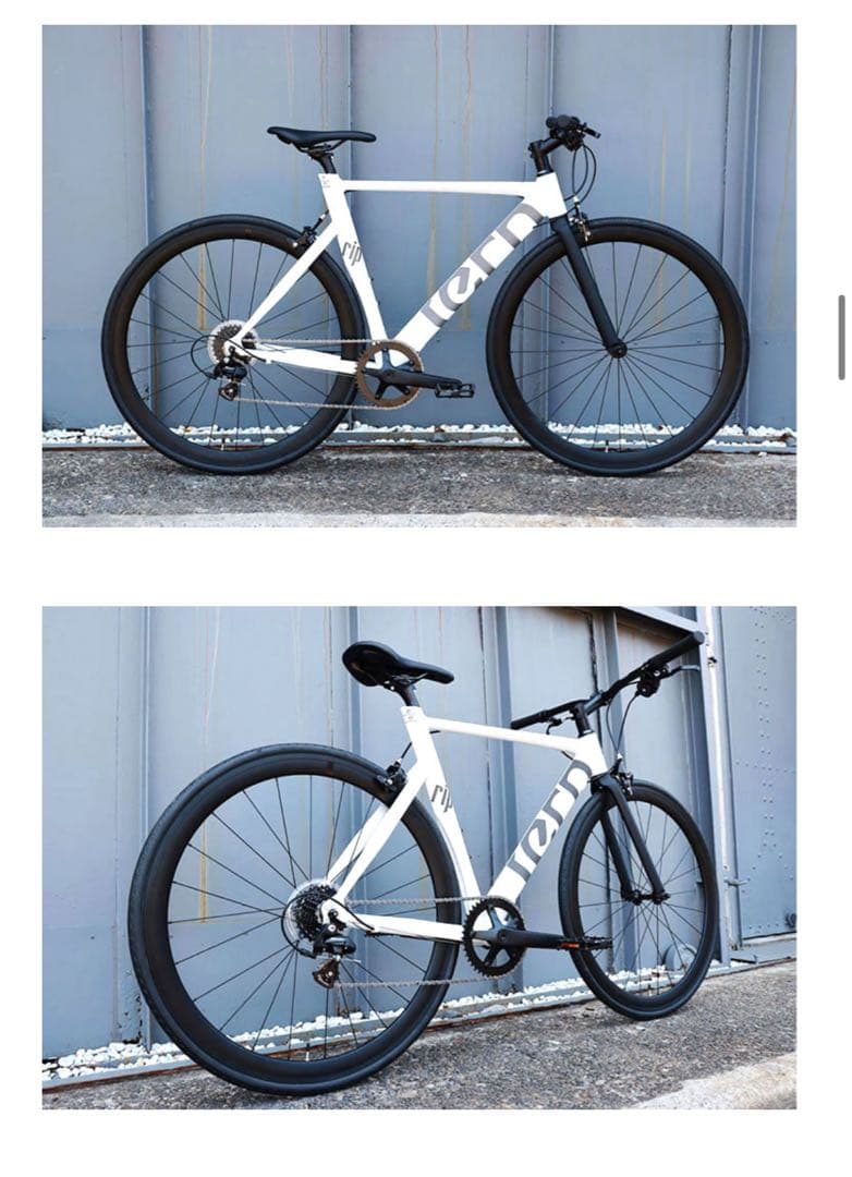 【たのメル便】tern rip ホワイト クロスバイクドロップハンドルカスタム