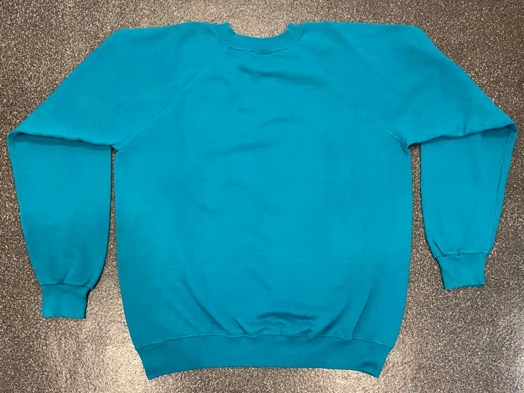 80s old thrasher ヘインズ ボディ ターコイズ Lサイズ